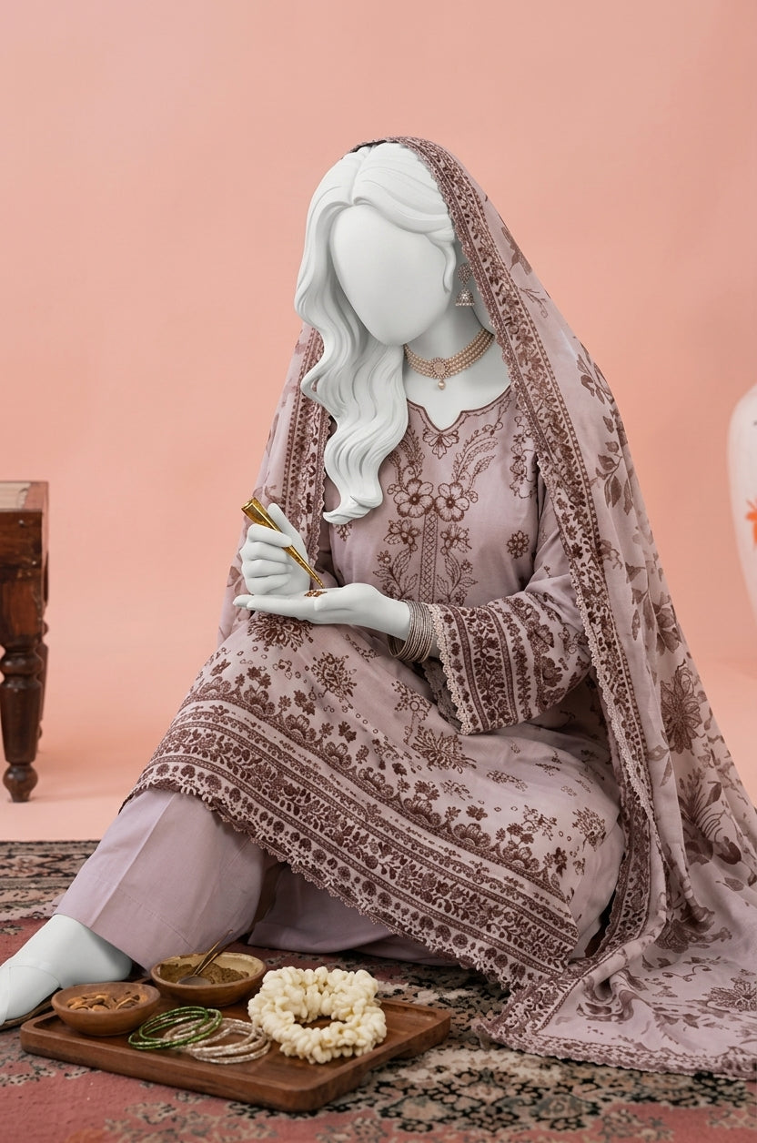 Karandi 3-Piece Unstitched Suit