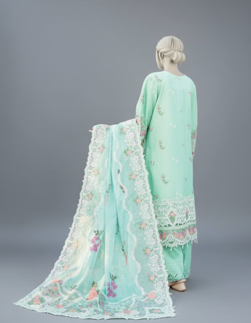 Azure – 3 Piece Embroidered Lawn Suit