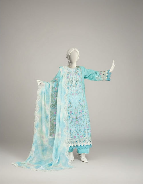 Ocean Whisper – 3 Piece Embroidered Lawn Suit