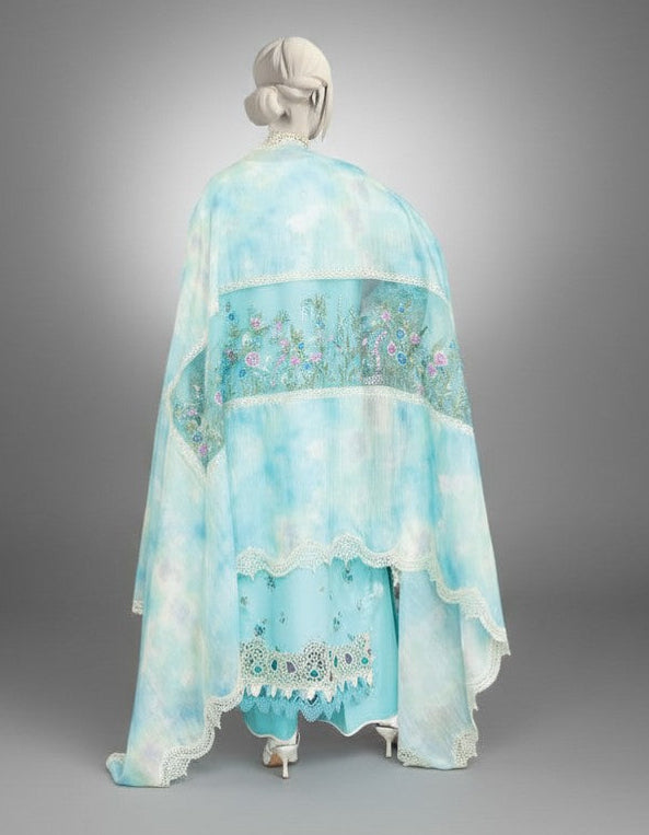 Ocean Whisper – 3 Piece Embroidered Lawn Suit